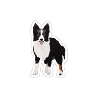 Border Collie Die-Cut Stickers, 5 Sizes, Water Resistant Vinyl, Waterproof Adhesive, Indoor/Outdoor, Matte Finish, FREE Shipping, Made in USA!!