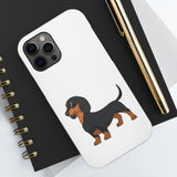Dachshund Case Mate Tough Phone Cases, Impact Resistant, Wireless Charging, FREE Shipping, Made in USA!!