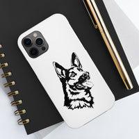 German Shepherd Case Mate Tough Phone Cases, Over 30 Sizes, Impact Resistant, Rubber Liner, FREE Shipping, Made in USA!!