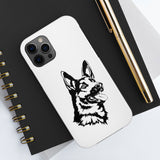 German Shepherd Case Mate Tough Phone Cases, Over 30 Sizes, Impact Resistant, Rubber Liner, FREE Shipping, Made in USA!!