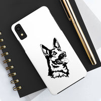 German Shepherd Case Mate Tough Phone Cases, Over 30 Sizes, Impact Resistant, Rubber Liner, FREE Shipping, Made in USA!!