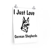 German Shepherd Premium Matte vertical posters, 7 Sizes, Matte Finish, Museum Grade Paper, FREE Shipping, Made in USA!!