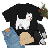 West Highland White Terrier Unisex Heavy Cotton Tee, S - 5XL, Cotton, FREE Shipping, Made in USA!!