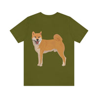 Shiba Inu Unisex Jersey Short Sleeve Tee, S - 3XL, 16 Colors, 100% Cotton, Light Fabric, FREE Shipping, Made in USA!!