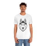 Siberian Husky Unisex Jersey Short Sleeve Tee, 12 Colors, XS-4XL, Light Fabric, FREE Shipping, Made in USA!!