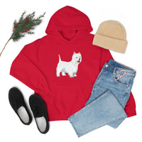 West Highland White Terrier Unisex Heavy Blend™ Hooded Sweatshirt, S - 5XL, Cotton/Polyester, FREE Shipping, Made in USA!!