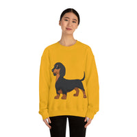 Dachshund Unisex Heavy Blend™ Crewneck Sweatshirt, S - 2XL, 14 Colors, Cotton/Polyester, Medium Fabric, FREE Shipping, Made in USA!!