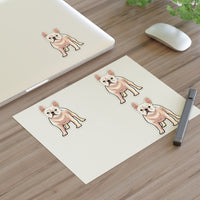 French Bulldog Sticker Sheets, 2 Image Sizes, 3 Image Surfaces, Water Resistant Vinyl, FREE Shipping, Made in USA!!