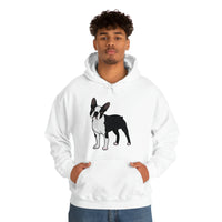 Boston Terrier Unisex Heavy Blend™ Hooded Sweatshirt, S - 5XL, 12 Colors, Cotton/Polyester, FREE Shipping, Made in USA!!