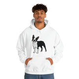Boston Terrier Unisex Heavy Blend™ Hooded Sweatshirt, S - 5XL, 12 Colors, Cotton/Polyester, FREE Shipping, Made in USA!!