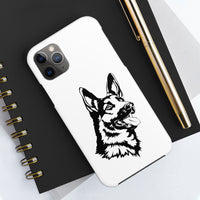 German Shepherd Case Mate Tough Phone Cases, Over 30 Sizes, Impact Resistant, Rubber Liner, FREE Shipping, Made in USA!!
