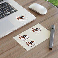 Basset Hound Sticker Sheets, Water Resistant, On Sheet Per Listing, Indoor/Short Term Outdoor Use, FREE Shipping, Made in USA!!