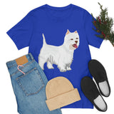 West Highland White Terrier Unisex Jersey Short Sleeve Tee, S - 3XL, Cotton, Light Fabric, FREE Shipping, Made in USA!!