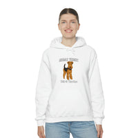 Airedale Terrier Unisex Heavy Blend Hooded Sweatshirt, S - 5XL, 12 Colors, Cotton/Polyester, FREE Shipping, Made in USA!!