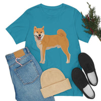 Shiba Inu Unisex Jersey Short Sleeve Tee, S - 3XL, 16 Colors, 100% Cotton, Light Fabric, FREE Shipping, Made in USA!!