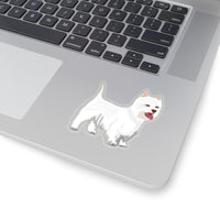 West Highland White Terrier Kiss-Cut Stickers, 4 Sizes, Vinyl with 3M Glue, FREE Shipping, Made in USA!!