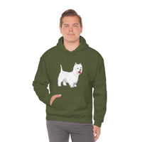 West Highland White Terrier Unisex Heavy Blend™ Hooded Sweatshirt, S - 5XL, Cotton/Polyester, FREE Shipping, Made in USA!!