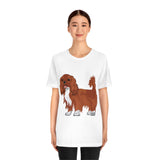 Ruby Cavalier King Charles Spaniel Unisex Jersey Short Sleeve Tee, 14 Colors, 100% Cotton, XS - 3XL, FREE Shipping, Made in USA!!