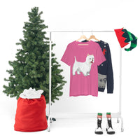 West Highland White Terrier Unisex Jersey Short Sleeve Tee, S - 3XL, Cotton, Light Fabric, FREE Shipping, Made in USA!!
