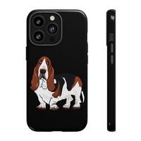 Basset Hound Tough Cases, 33 Sizes, Google, Samsung, iPhone, Matte or Glossy, Impact Resistant, Dual Layer Case, FREE Shipping, Made in USA!!