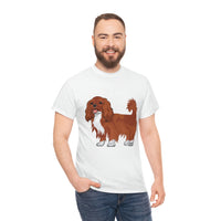 Ruby Cavalier King Charles Spaniel Unisex Heavy Cotton Tee, 12 Colors, S - 5XL, 100% Cotton, FREE Shipping, Made in USA!!