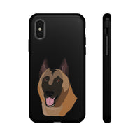 Belgian Malinois Tough Cell Phone Cases, Two Layers, Impact Resistant, Made in USA!!