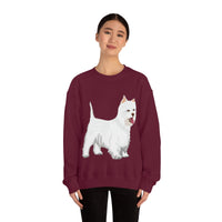 West Highland White Terrier Unisex Heavy Blend™ Crewneck Sweatshirt, S - 5XL, Cotton/Polyester, FREE Shipping, Made in USA!!
