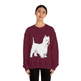 West Highland White Terrier Unisex Heavy Blend™ Crewneck Sweatshirt, S - 5XL, Cotton/Polyester, FREE Shipping, Made in USA!!