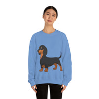 Dachshund Unisex Heavy Blend™ Crewneck Sweatshirt, S - 2XL, 14 Colors, Cotton/Polyester, Medium Fabric, FREE Shipping, Made in USA!!