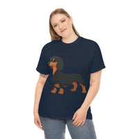 Dachshund Unisex Heavy Cotton Tee, S - 5XL, 12 Colors, Light Fabric, FREE Shipping, Made in USA!!