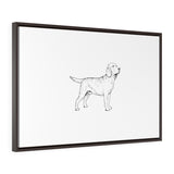 Labrador Retriever Horizontal Framed Premium Gallery Wrap Canvas