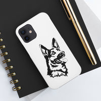 German Shepherd Case Mate Tough Phone Cases, Over 30 Sizes, Impact Resistant, Rubber Liner, FREE Shipping, Made in USA!!