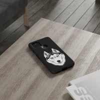 Siberian Husky Tough Cell Phone Cases, 33 Types of Cases, 2 Layer Case, Impact Resistant, FREE Shipping, Made in USA!!