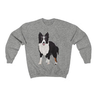 Border Collie Unisex Heavy Blend™ Crewneck Sweatshirt, Cotton/Polyester, Loose Fit, FREE Shipping, Made in the USA!!