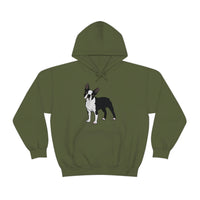 Boston Terrier Unisex Heavy Blend™ Hooded Sweatshirt, S - 5XL, 12 Colors, Cotton/Polyester, FREE Shipping, Made in USA!!
