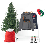 Dachshund Unisex Heavy Blend™ Hooded Sweatshirt, S - 5XL, 13 Colors, Cotton/Polyester, FREE Shipping, Made in USA!!