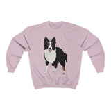 Border Collie Unisex Heavy Blend™ Crewneck Sweatshirt, Cotton/Polyester, Loose Fit, FREE Shipping, Made in the USA!!