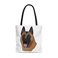 Belgian Malinois Tote Bag, 3 Sizes, Different Backgrounds Available, Made in USA!!