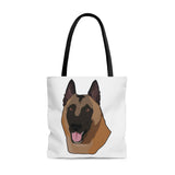 Belgian Malinois Tote Bag, 3 Sizes, Different Backgrounds Available, Made in USA!!