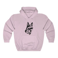 German Shepherd Unisex Heavy Blend Hooded Sweatshirt, S - 5XL, Cotton/Polyester, FREE Shipping, Made in USA!!