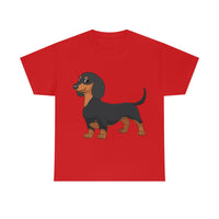 Dachshund Unisex Heavy Cotton Tee, S - 5XL, 12 Colors, Light Fabric, FREE Shipping, Made in USA!!