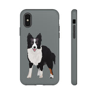 Border Collie Tough Cell Phone Cases, iPhone, Samsung, 2 Layer Case, Impact Resistant, Photographic Print Quality, FREE Shipping, Made in the USA!!