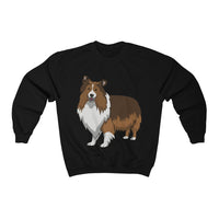 Shetland Sheepdog Unisex Heavy Blend™ Crewneck Sweatshirt, 6 Colors, Polyester/Cotton, Loose Fit, FREE Shipping, Made in USA!!