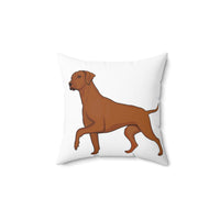 Rhodesian Ridgeback Spun Polyester Square Pillow, Double Sided Print, Polyester Cover and Pillow, FREE Shipping, Made in USA!!