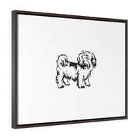Shih Tzu Horizontal Framed Premium Gallery Wrap Canvas