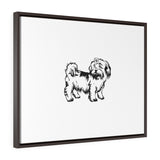 Shih Tzu Horizontal Framed Premium Gallery Wrap Canvas