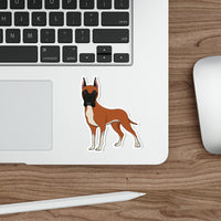 Great Dane Die-Cut Stickers, Water Resistant Vinyl, 5 Sizes, Matte Finish, Indoor/Outdoor, FREE Shipping, Made in USA!!