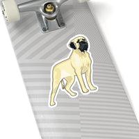 Mastiff Kiss-Cut Stickers, White or Transparent, 4 Sizes, For Indoor Use, Not Waterproof, Made in the USA!!