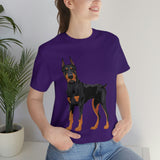 Doberman Pinscher Unisex Jersey Short Sleeve Tee