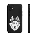 Siberian Husky Tough Cell Phone Cases, 33 Types of Cases, 2 Layer Case, Impact Resistant, FREE Shipping, Made in USA!!